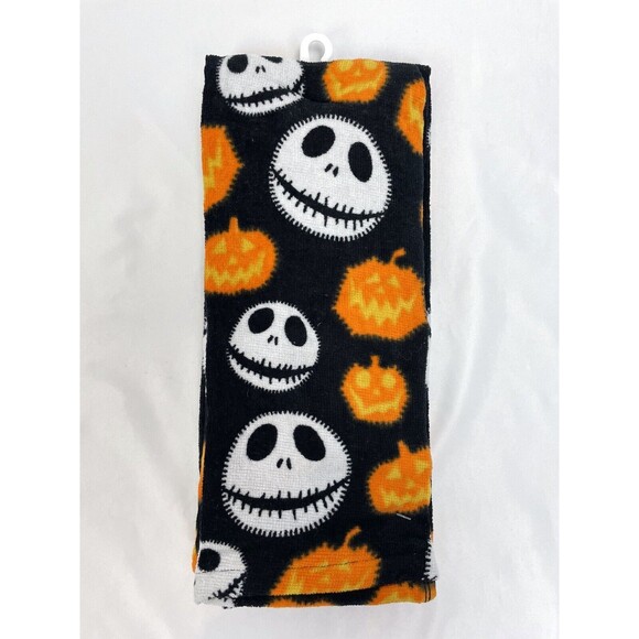 New Halloween Nightmare Before Christmas Jack Skellington Black Hand Towels 2pk - Picture 2 of 2